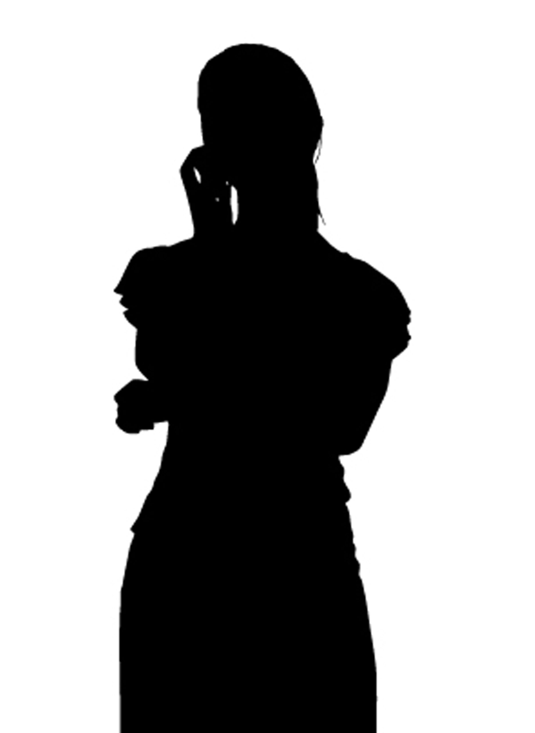 silhoutte van een vrouw